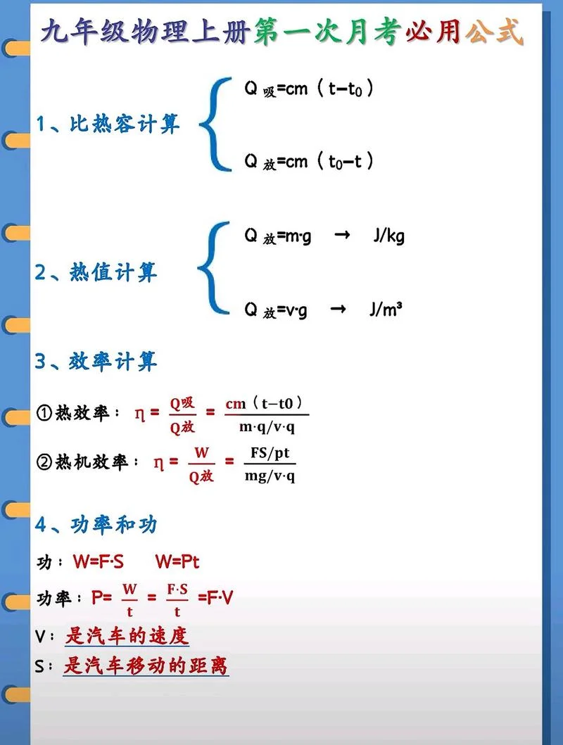 初二上册物理公式_2