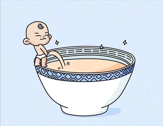 梦见我抱着小孩小便_1