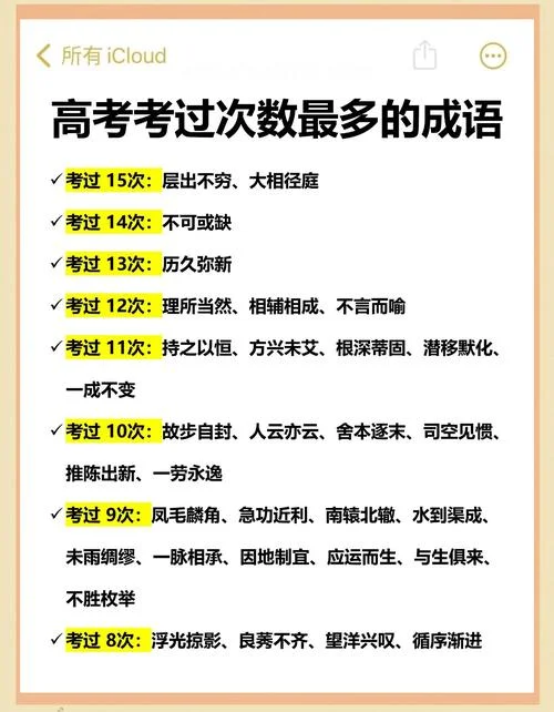 高考高频成语的出处_1