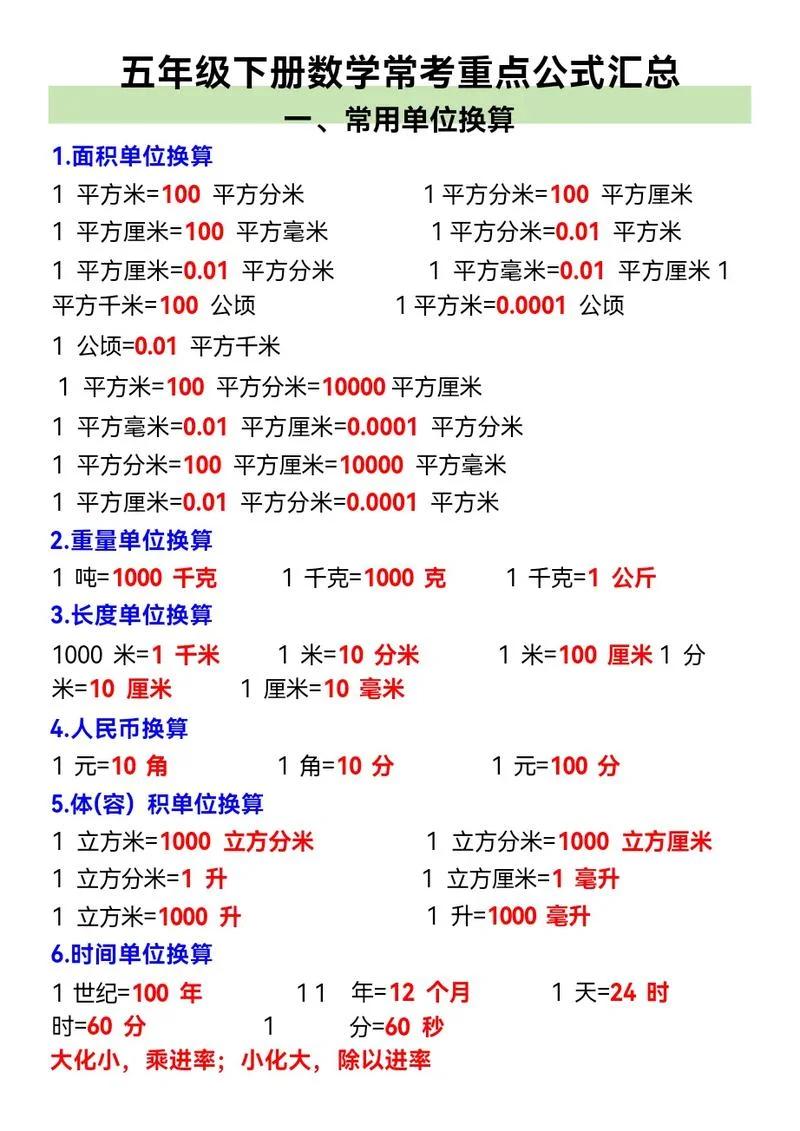 小学剩余定理简单公式-小学剩余定理公式