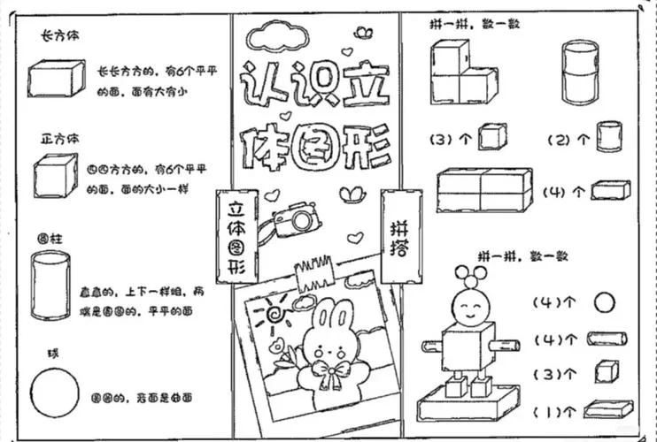 一年级立体图形有哪些怎么画_1