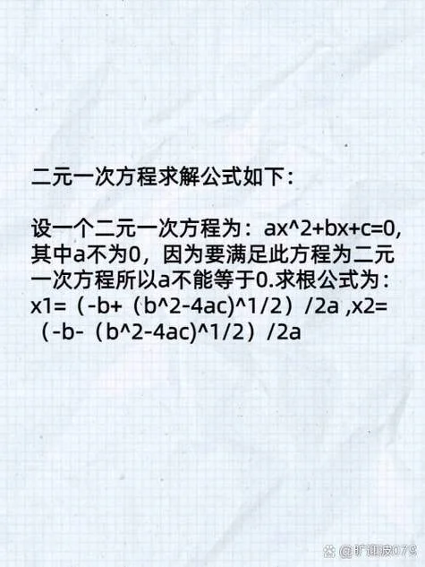二元一次方程的公式是_2