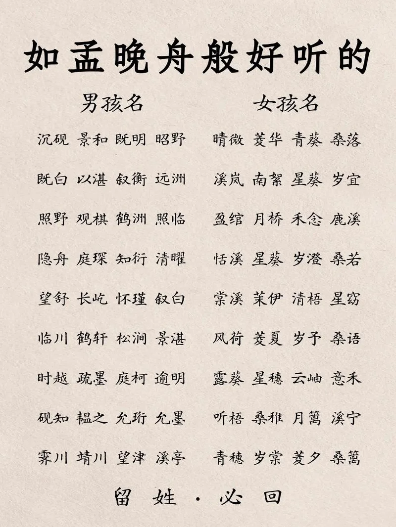 孟姓女孩起名含有诗意-诗意孟姓女孩名
