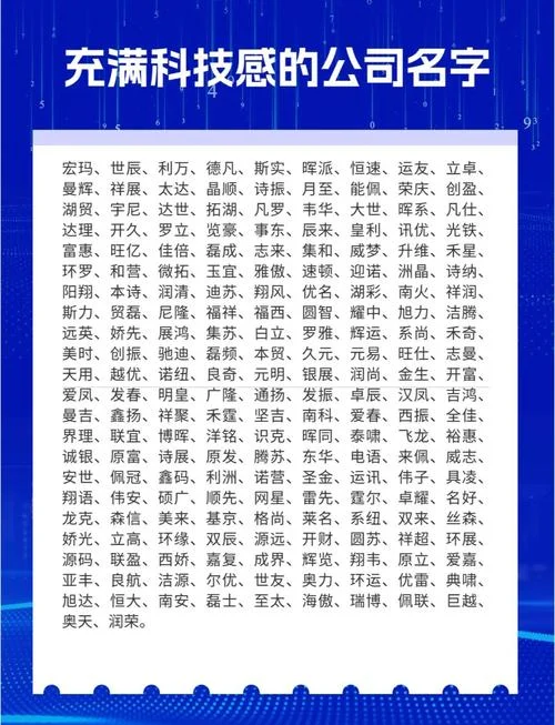科技美容公司起名大全-科技美容公司起名大全