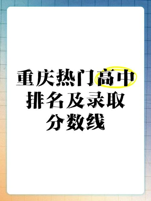 重庆前十名高中学校-重庆高中排名前十