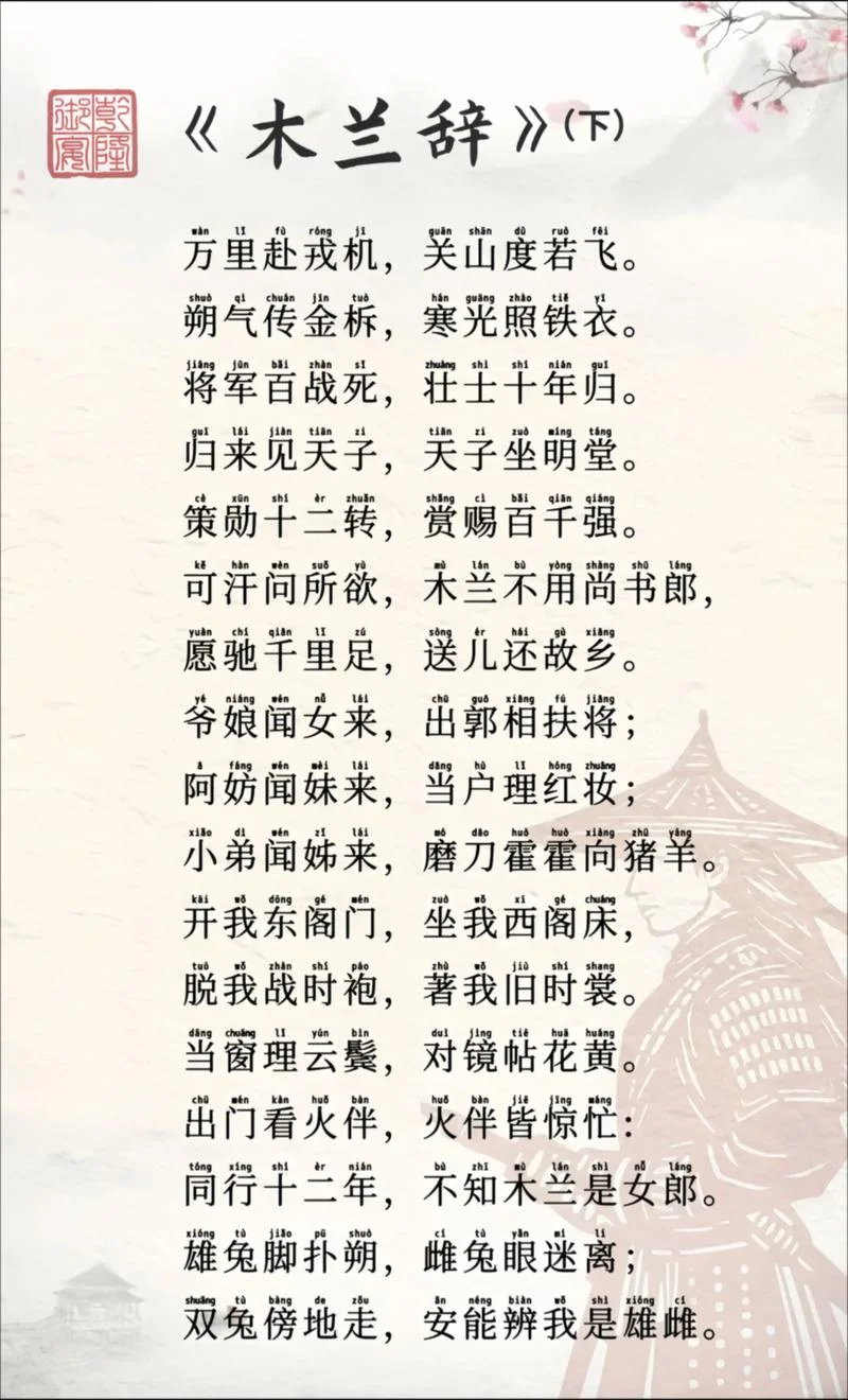 木兰辞是哪个朝代的谁写的_2