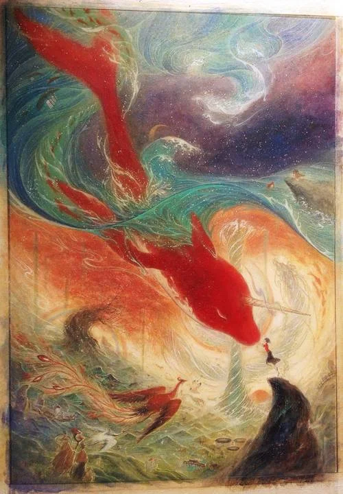 梦见很多的大鱼_2
