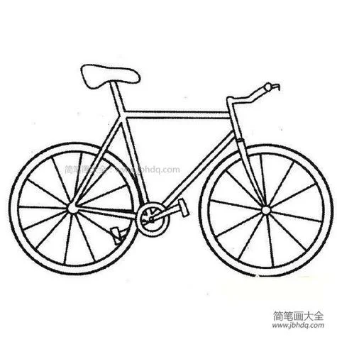 单车简笔画大全-单车简笔画大赏