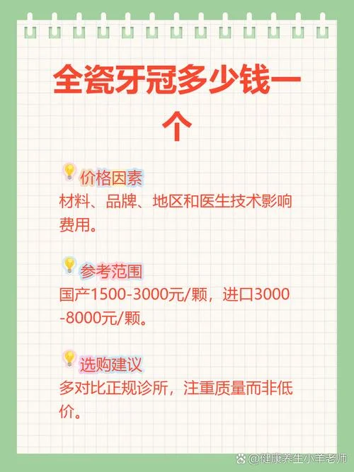 做个牙冠需要多少钱-做牙冠费用多少