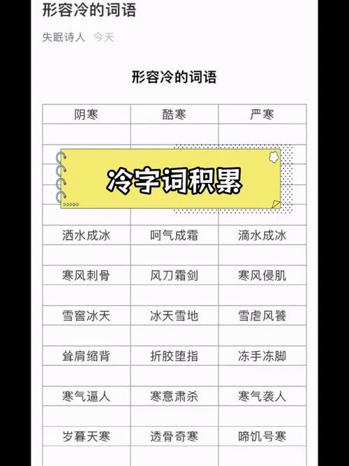 寒的近义词怎么写_2