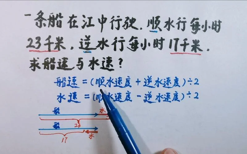 船顺水逆水的公式_1