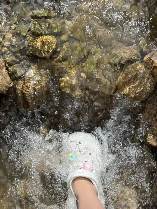 梦见自己白鞋踩水里_2