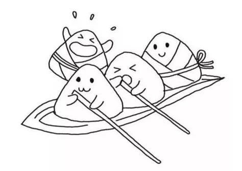 端午粽子图片 简笔画_1
