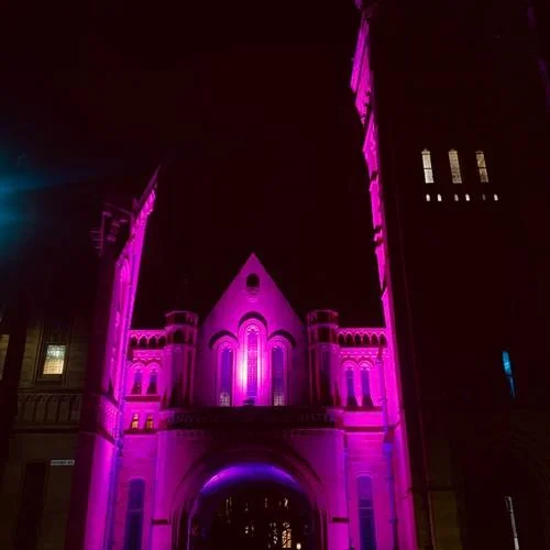 英国曼彻斯特大学夜景_2