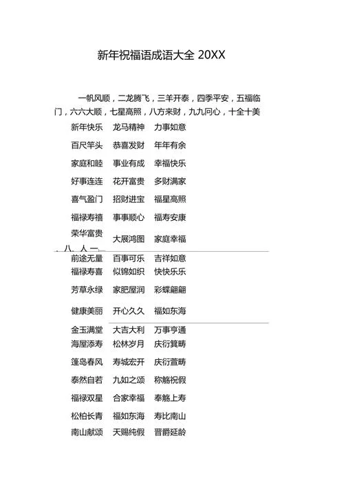 表达无尽祝福的成语-表达无尽祝福的成语