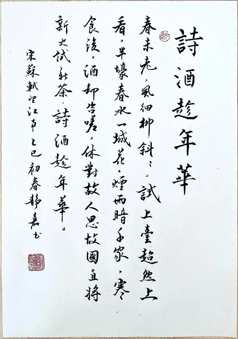 诗酒趁年华对下一句-诗酒趁年华下一句