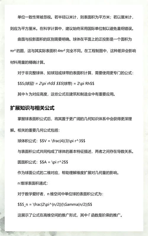 圆球表面积公式说明_2