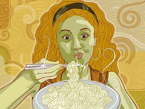 梦见别人吃面条吵架_1