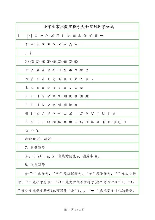 数学公式中的符号_2