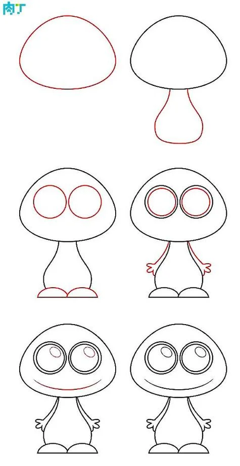 小精灵简笔画大全-10 字以内关键词：小精灵简笔画