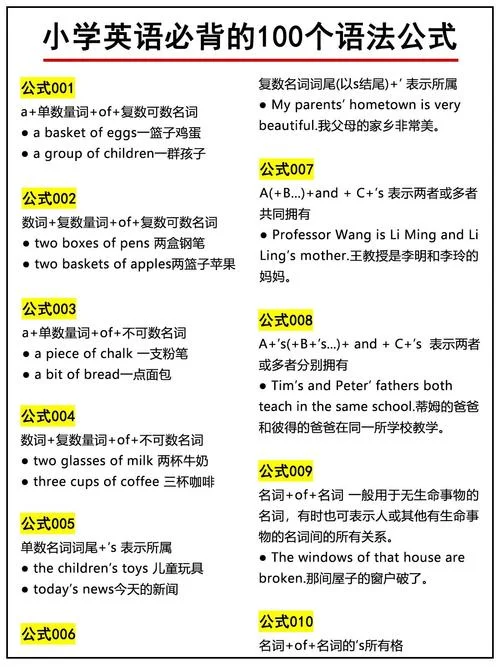 小学语法知识大全公式_1
