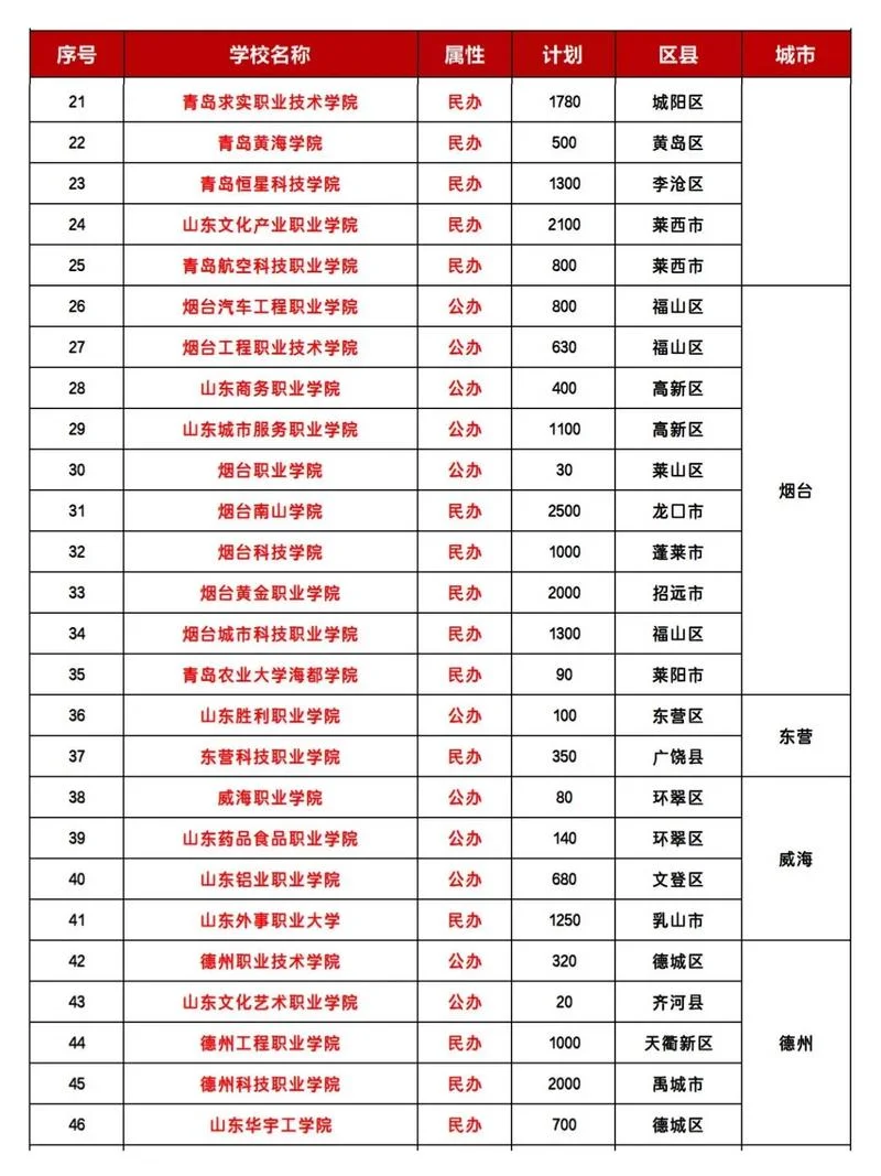 山东职业学院最好的6个专业_1