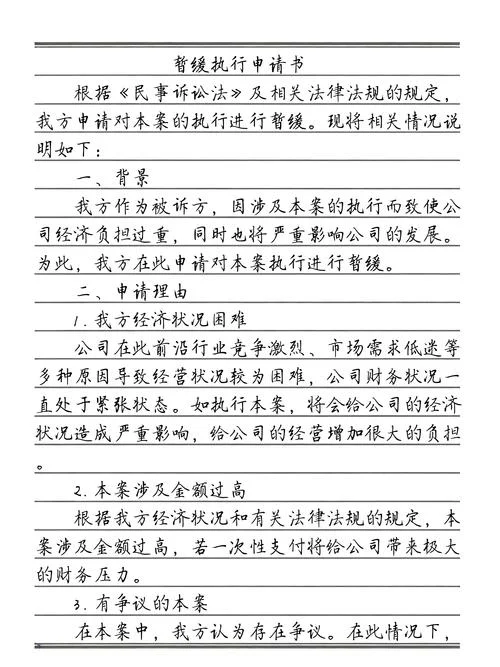 延迟执行申请书怎么写_2
