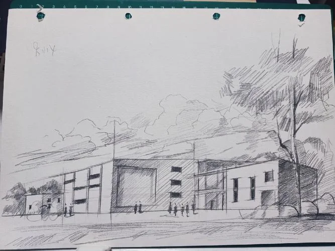 图书馆大楼图片简笔画-图书馆大楼简笔画