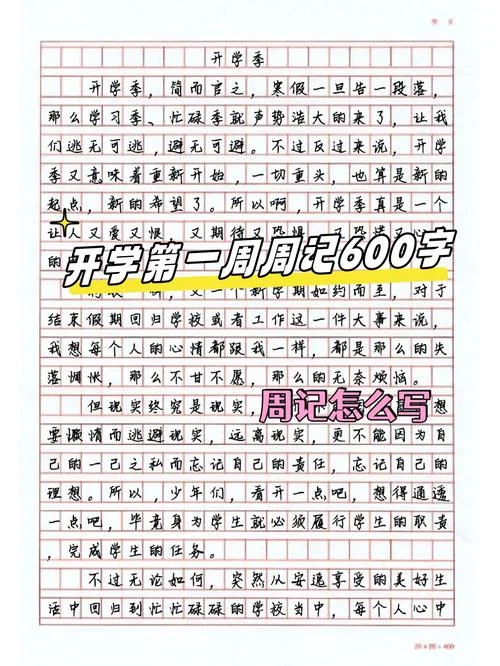 语文周记600字-语文周记 600 字