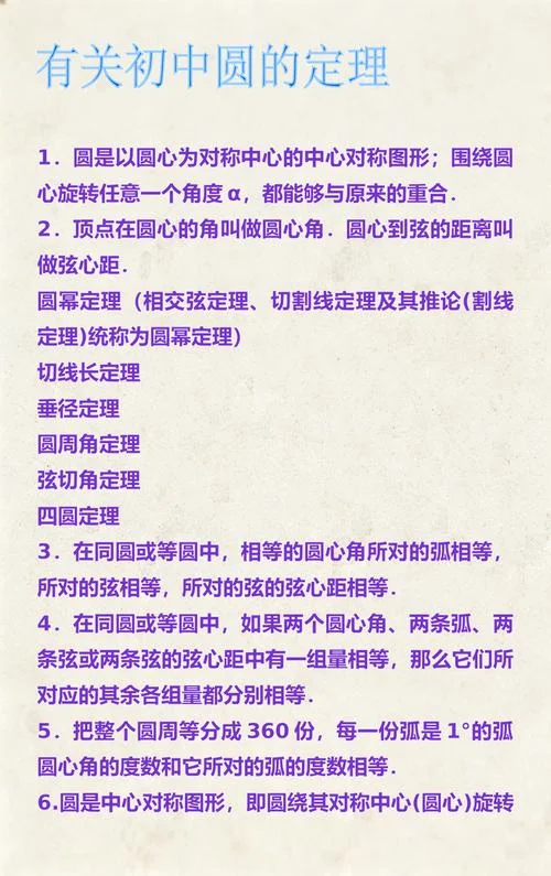 圆有关的定理_1