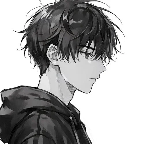 qq头像漫画男生高冷_1