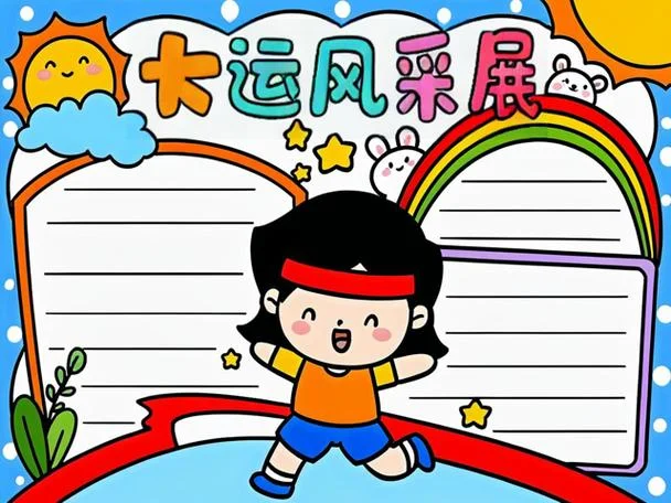 成都迎大运手抄报_2