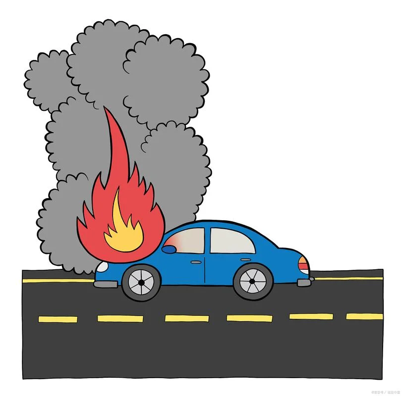 梦见自己小车起火了_2