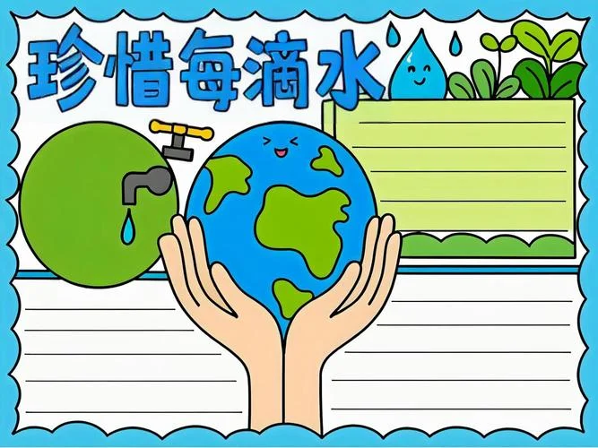 节约用水手抄报中学生-中学生节水手抄报
