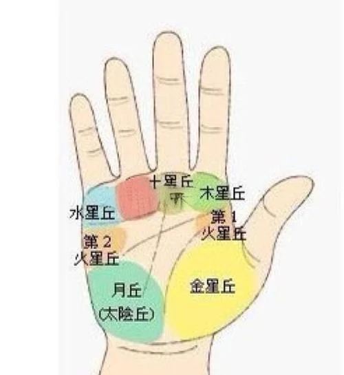 手相月丘有斜纹图解-月丘斜纹手相图解