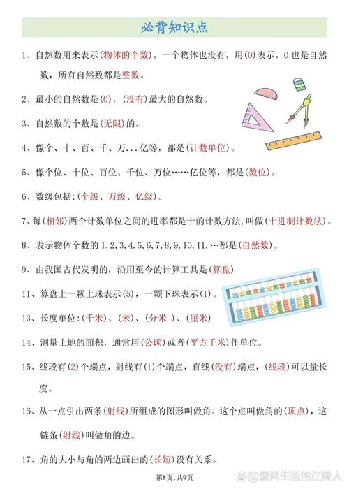 四年级数学下册公式大全表必背_1