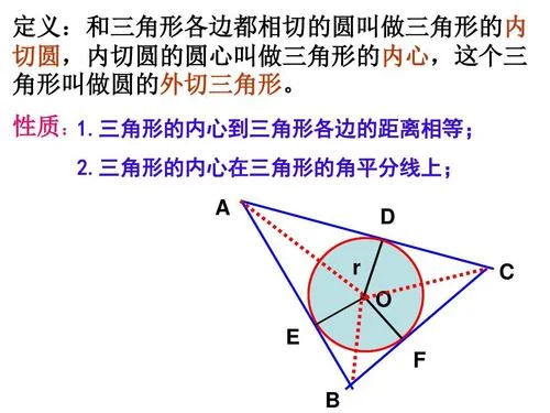 三角形内切圆半径公式求法_1