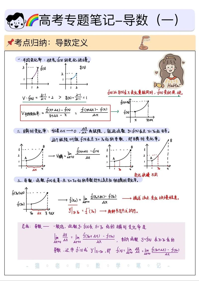 导函数的公式定理-导函数公式定理