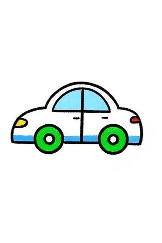 小学生简笔画汽车_1