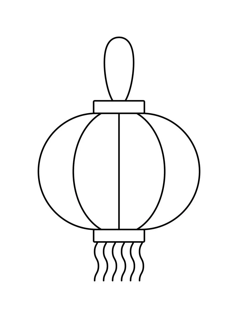 花灯样式的简笔画_2