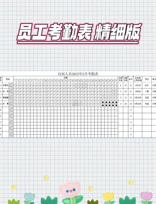 怎么做考勤表_2