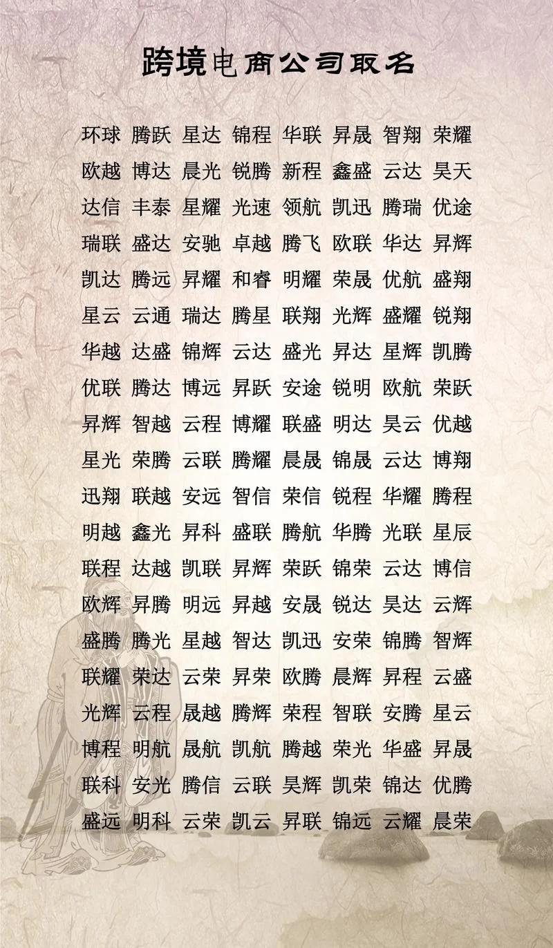 电子科技公司起名大全集-电子科技起名全览