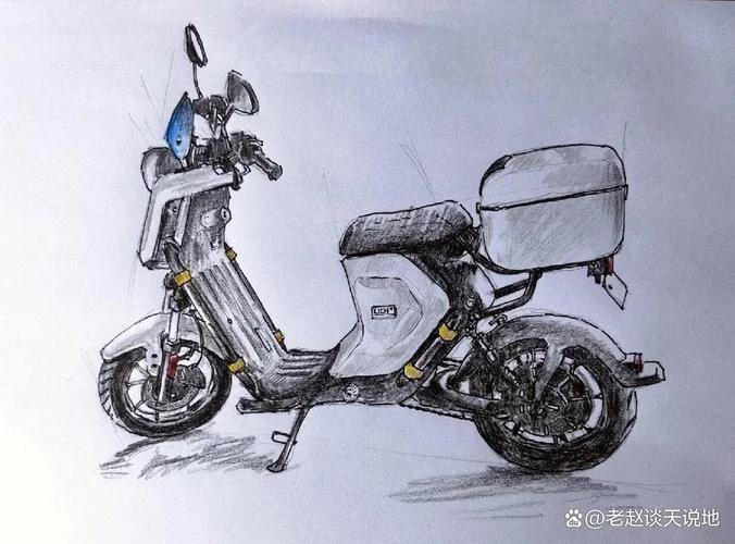 电动自行车图片简笔画-电动自行车简笔画