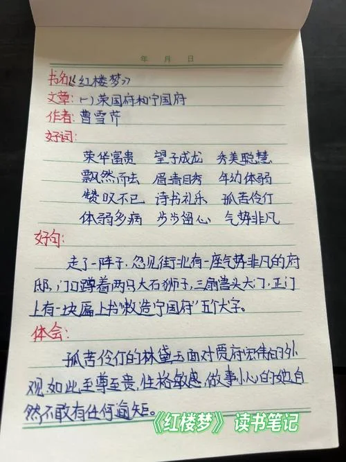 红楼梦第一回读书笔记300-红楼梦第一回读书笔记