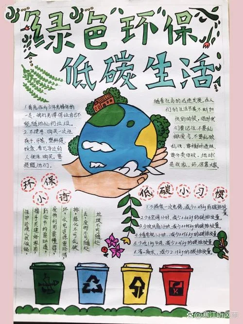 绿色环保主题的手抄报初二-初二环保主题手抄报