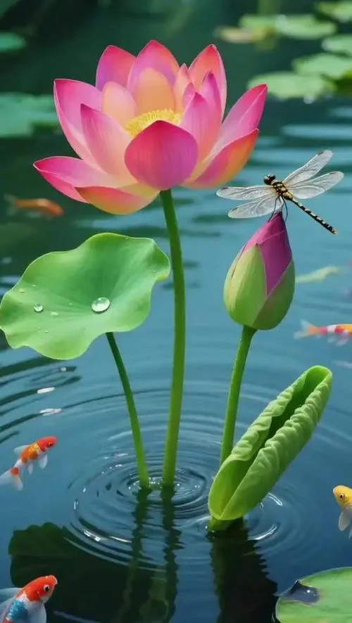 梦到荷花和水_2
