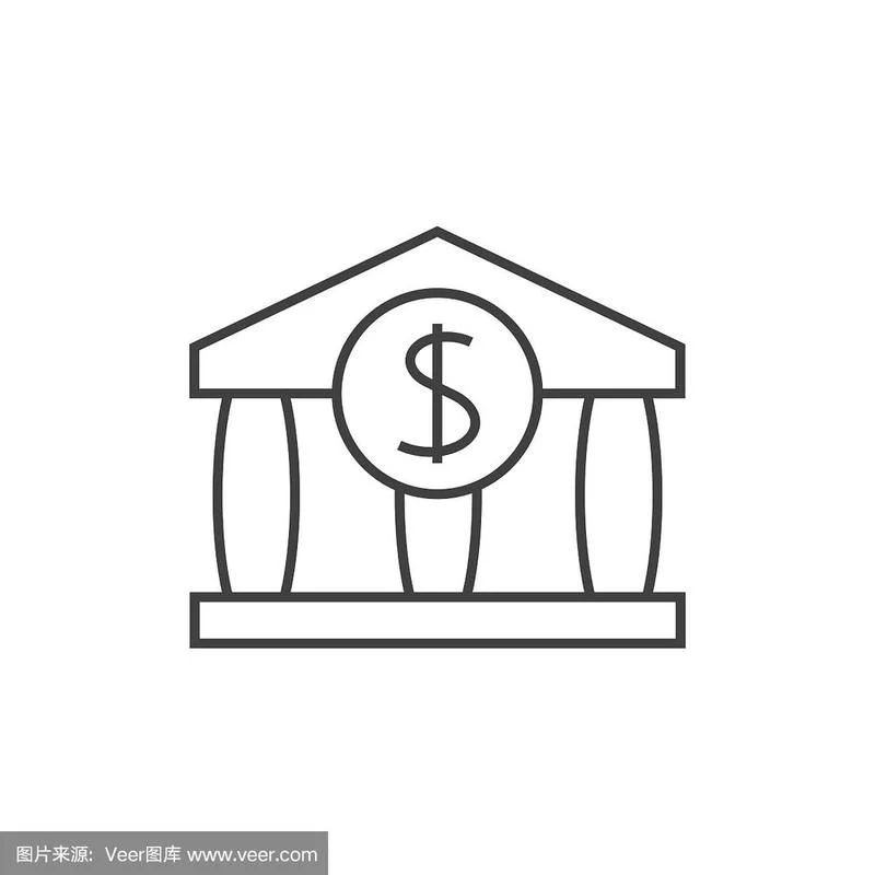 银行简笔画简单漂亮-银行简笔画精美