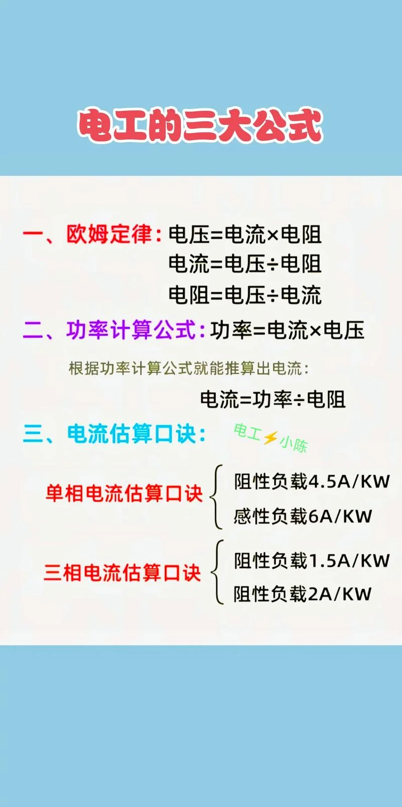 电压公式大全_1
