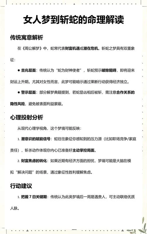 做梦梦见斩蛇什么意思_2