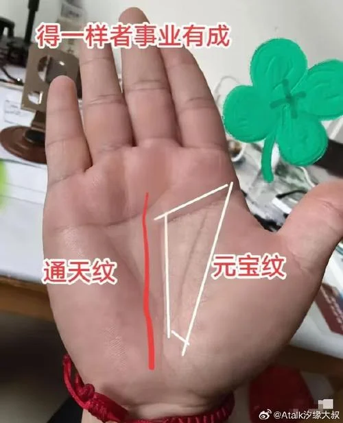 中指三条玉柱纹手相_1